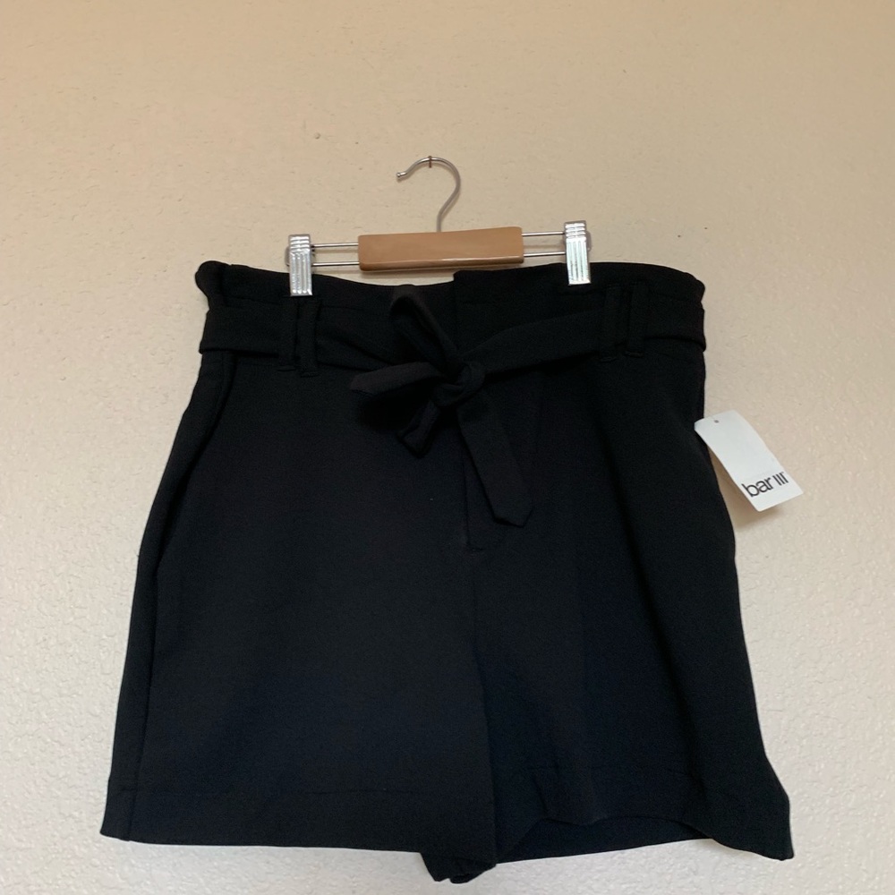 New with tag Bar III black business shorts